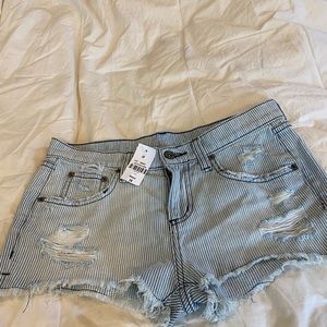 LF Railroad print shorts